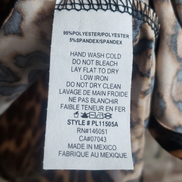 Faith and Joy ladies animal print sleeveless blous - Picture 5 of 6